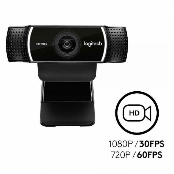 Cámara web Logitech C922 Pro 1080p HD para grabación en tiempo real